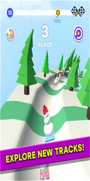 雪人競賽3d