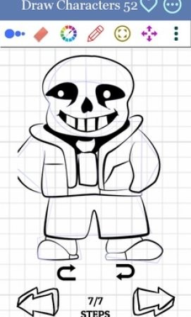 如何畫Sans