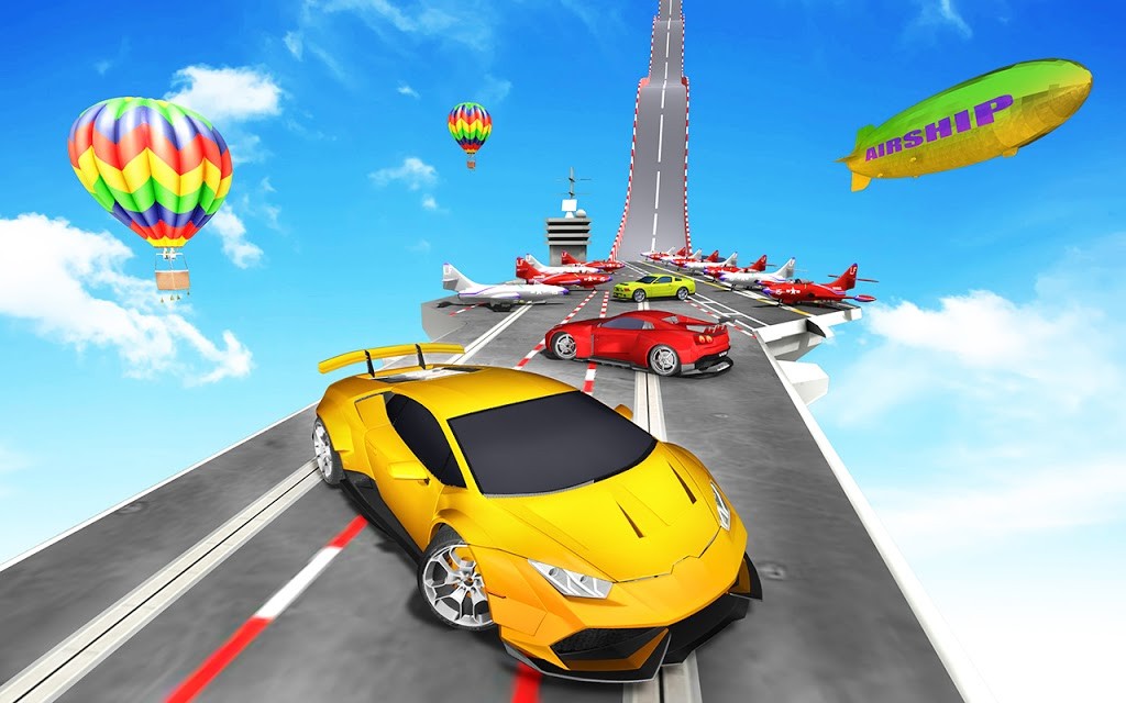 坡道汽車特技駕駛