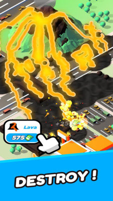 火山破壞城市
