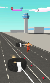 壯漢拉車Strong Man Towing