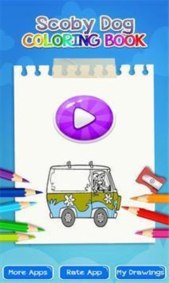 史酷比狗著色書