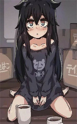 在陰暗的房間中