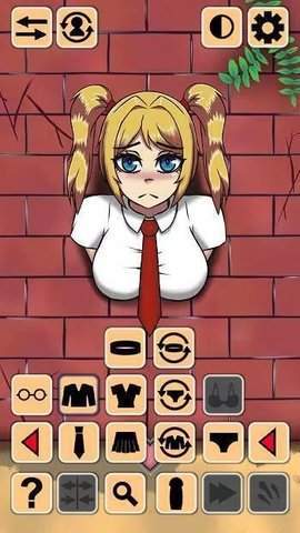 卡在墻中的少女