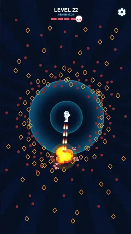 太空戰(zhàn)爭自動射擊街機